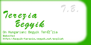 terezia begyik business card